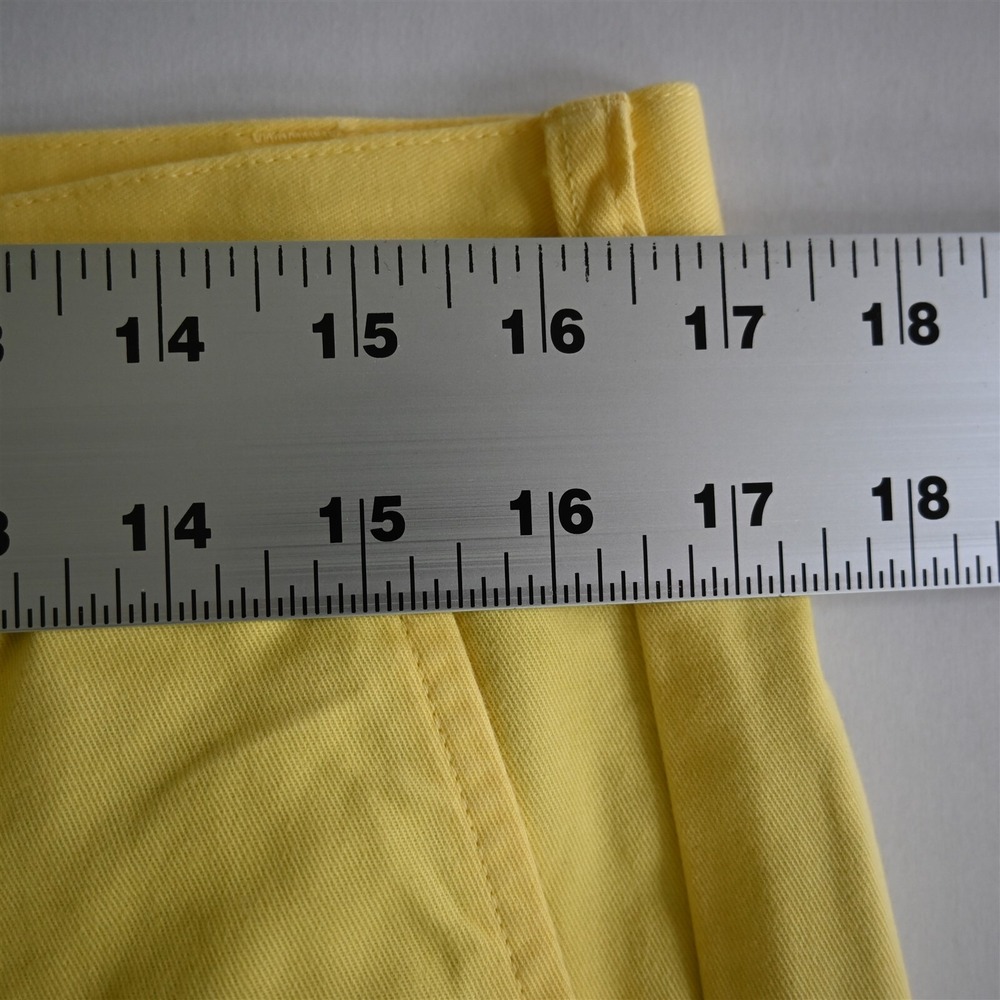Brooks Brothers 34x32 Yellow 100% Cotton Flat Front 346 Mens Chino Pants - Picture 2 of 9